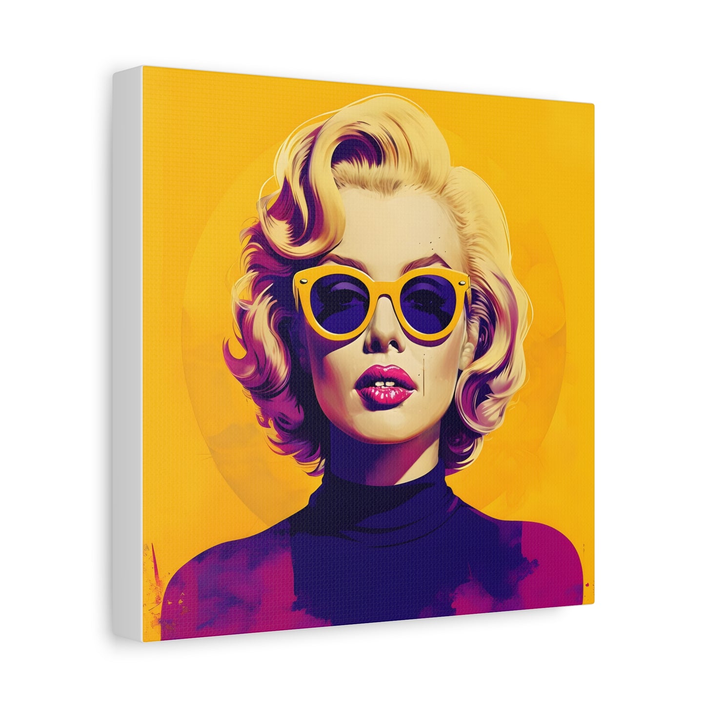 Canvas Print -Marilyn Monroe w Sunglasses Abstract Art 1