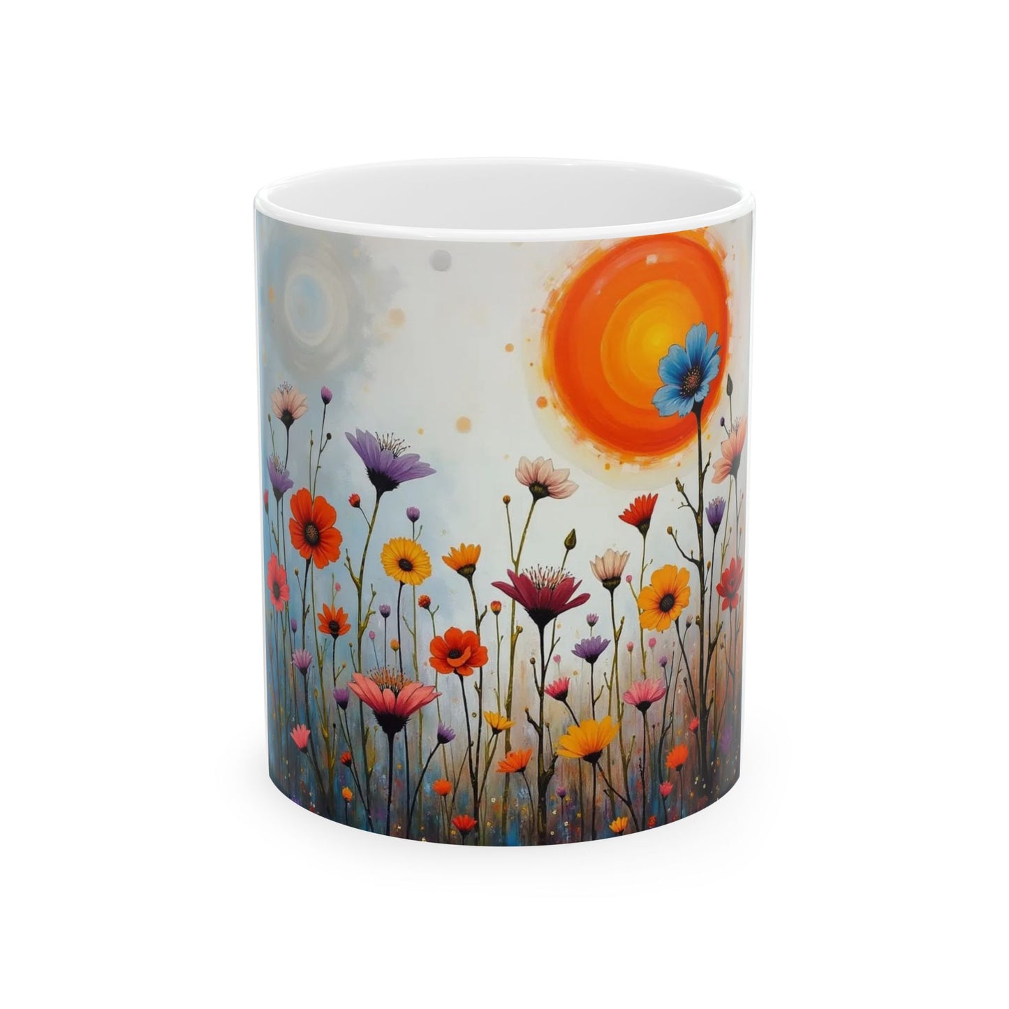 Pretty Flowers Ceramic Mug (11oz, 15oz)