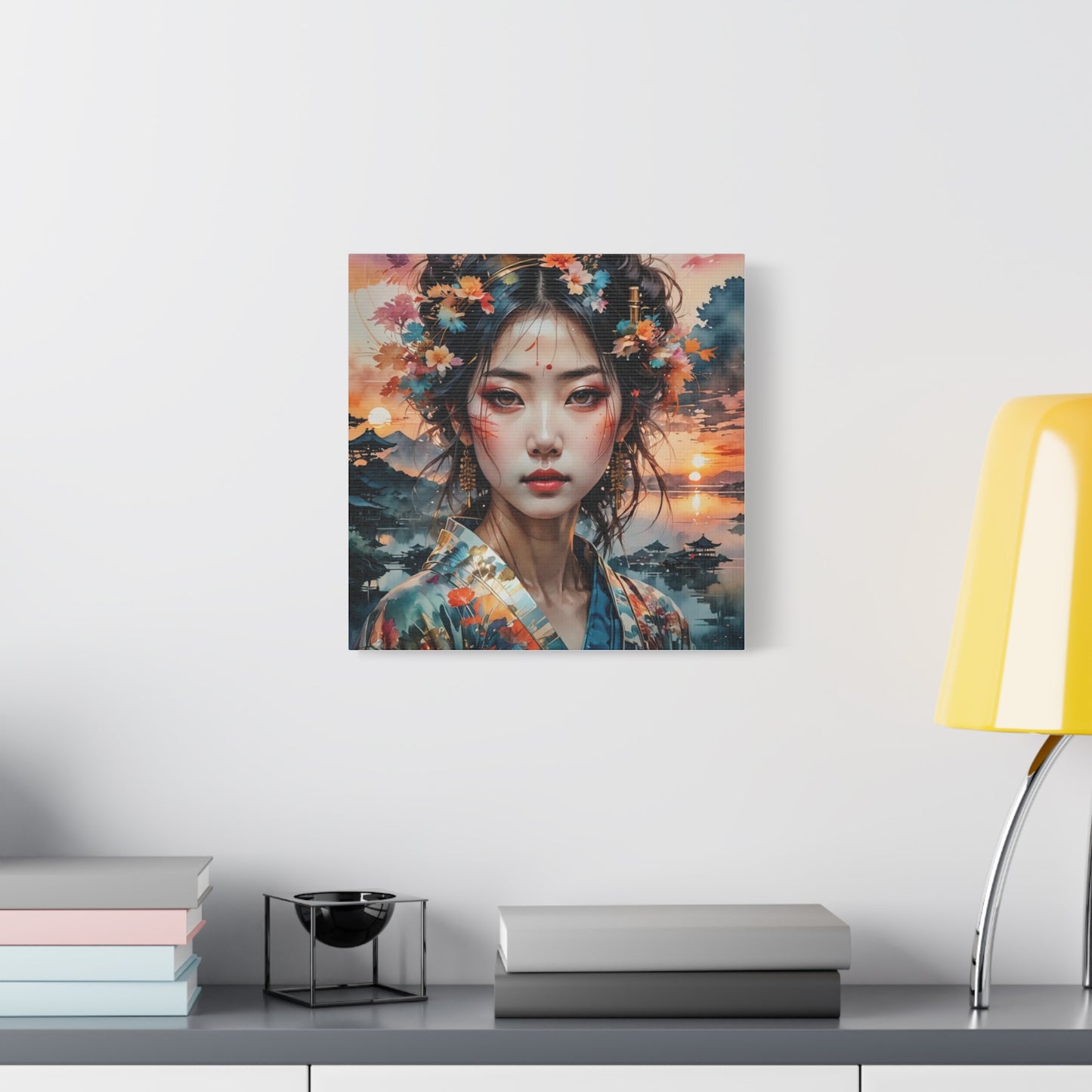 Beautiful Woman Asian Abstract Art