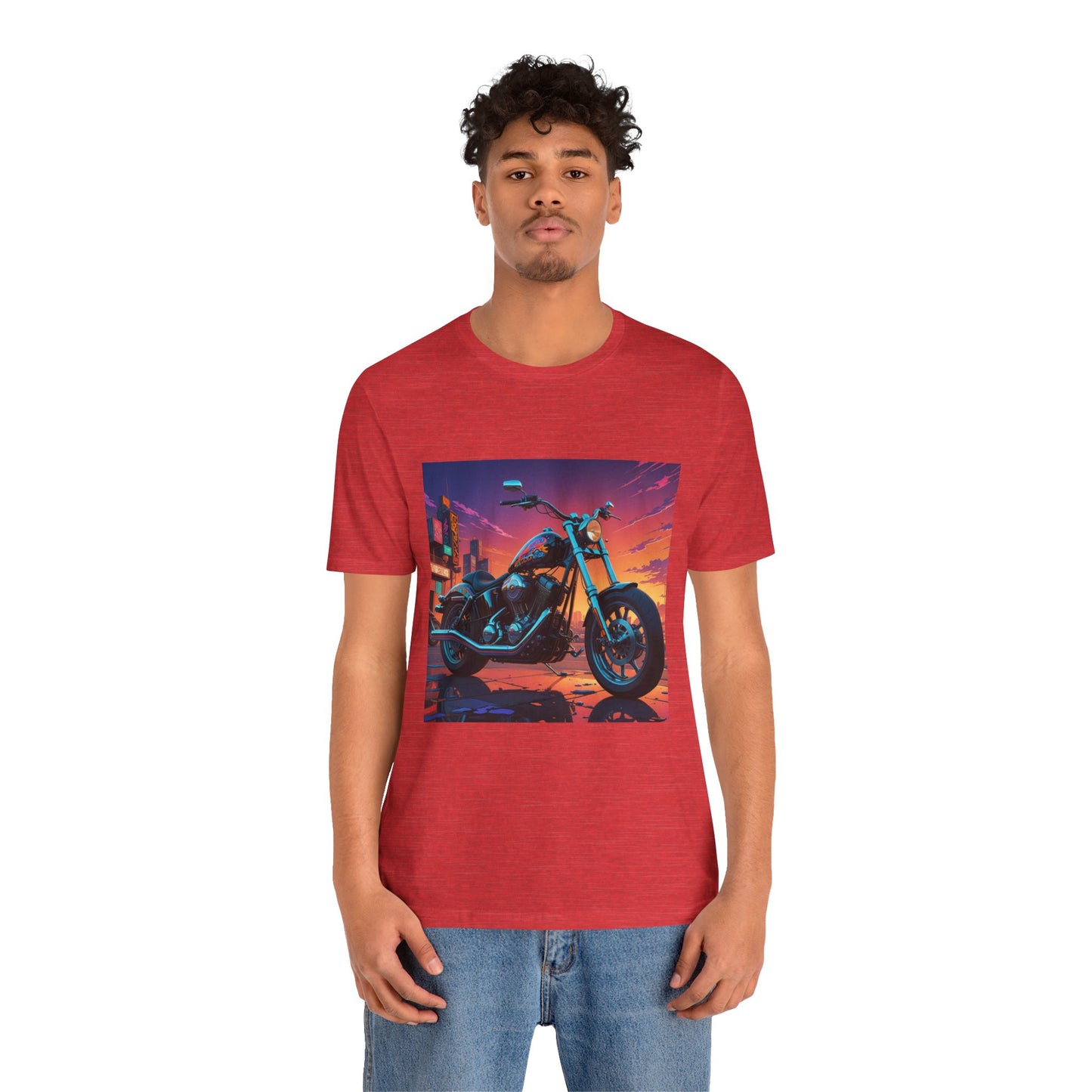 Chopper Abstract Background Tee