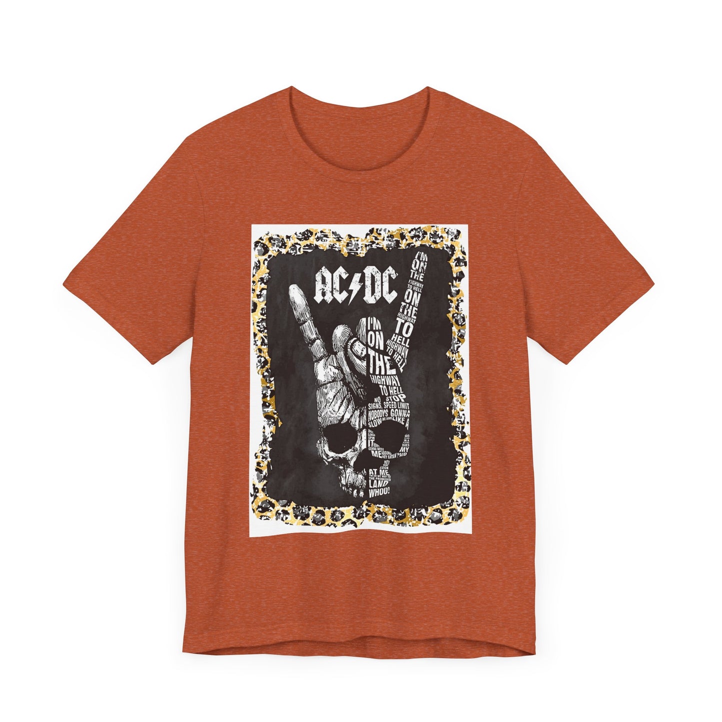 AC/DC Leopard Trim T-Shirt