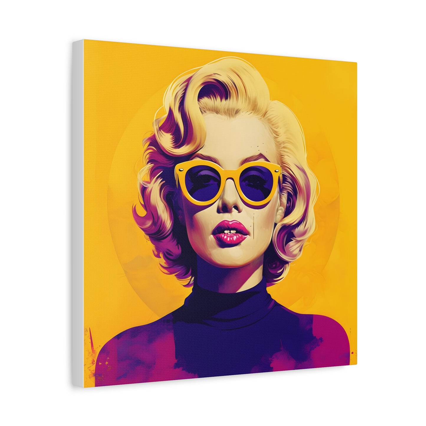 Canvas Print -Marilyn Monroe w Sunglasses Abstract Art 1