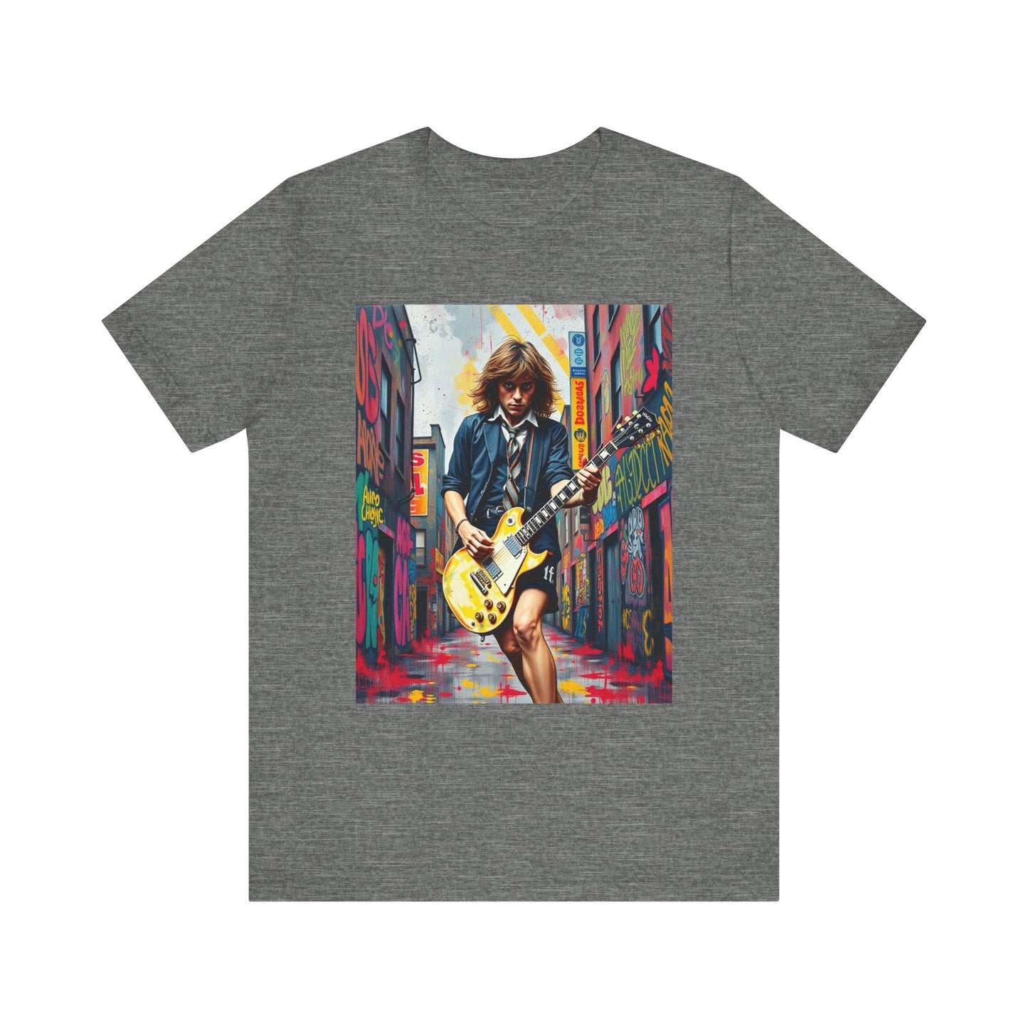 Angus Young AC/DC Abstract T-Shirt