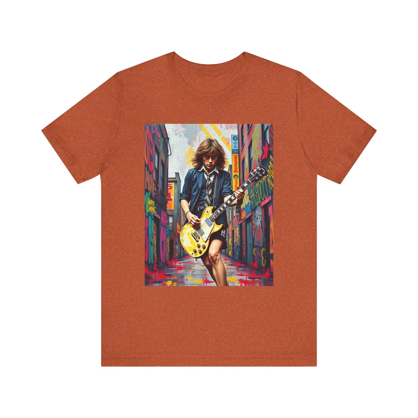 Angus Young AC/DC Abstract T-Shirt