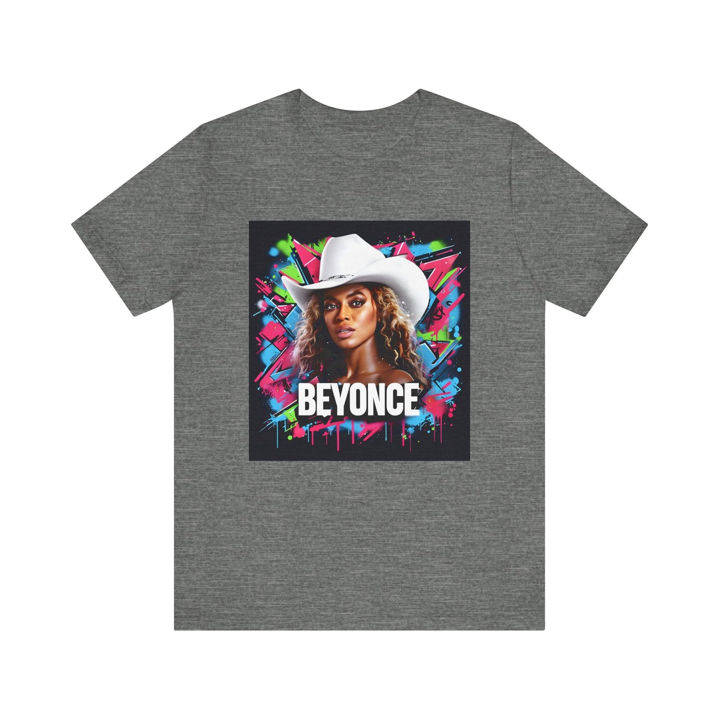 Beyonce W Cowboy Hat Graffiti Music Tee