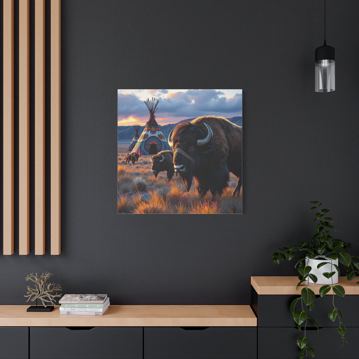 Canvas Print -Majestic Buffalo Wall Art