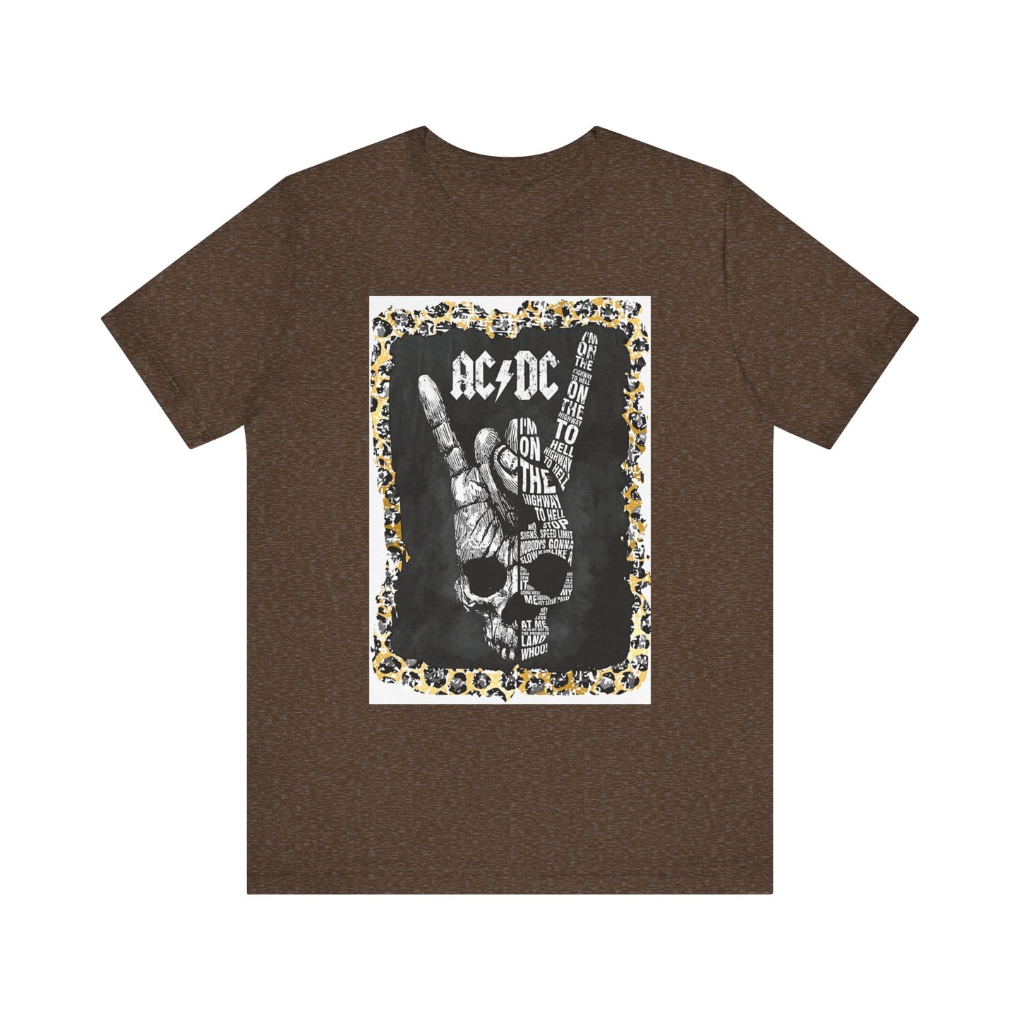 AC/DC Leopard Trim T-Shirt