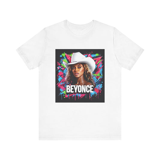 Beyonce W Cowboy Hat Graffiti Music Tee