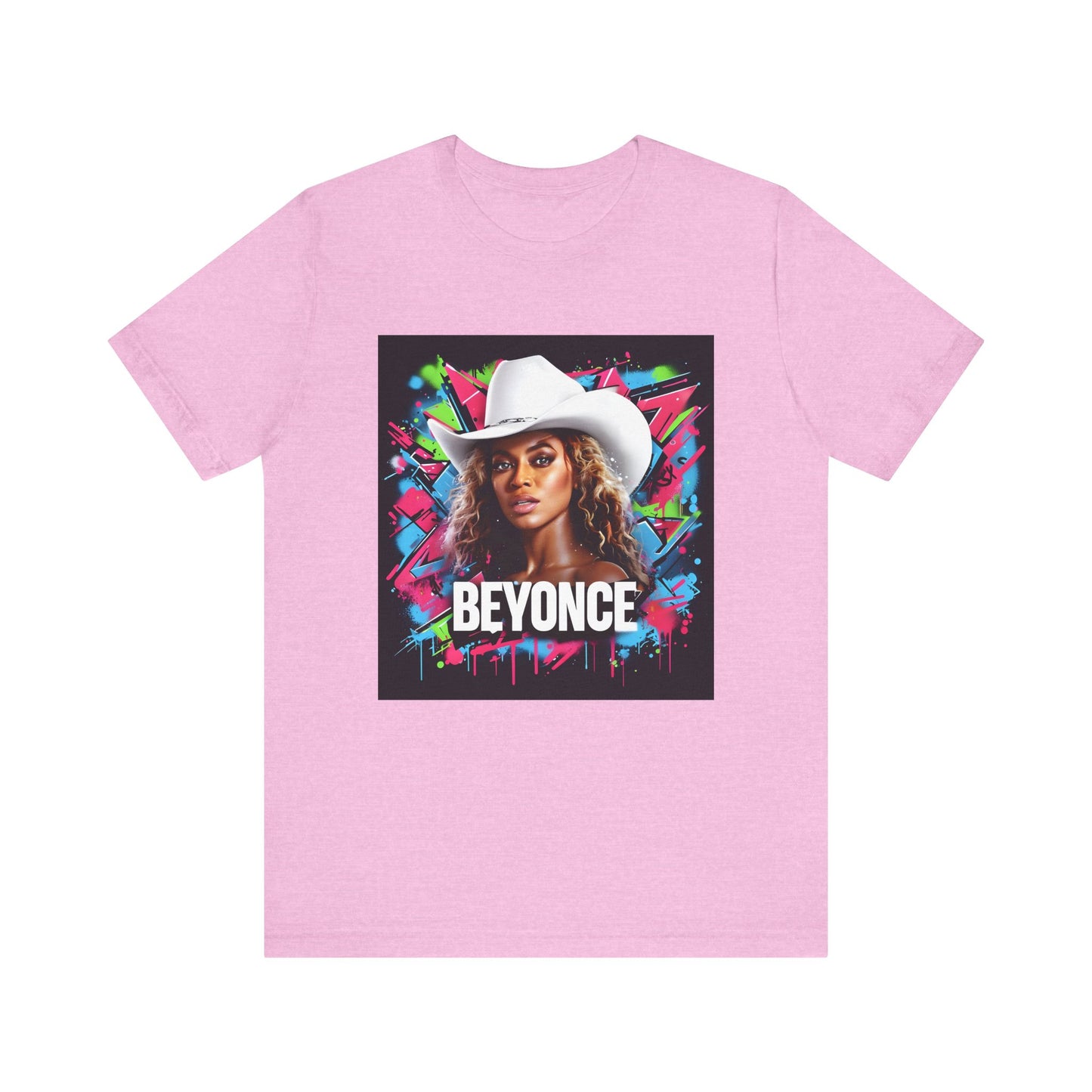 Beyonce W Cowboy Hat Graffiti Music Tee