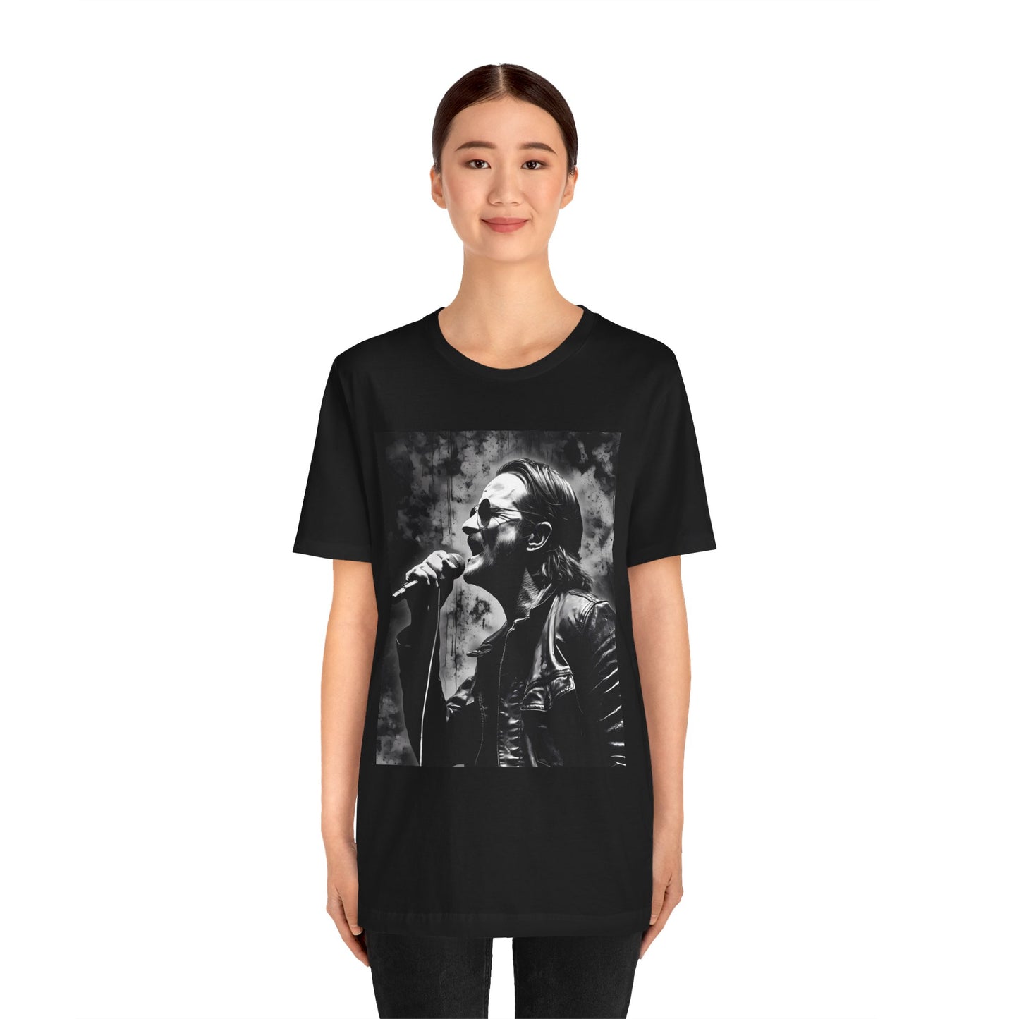 Unisex Rock T-Shirt Bono Design Tee