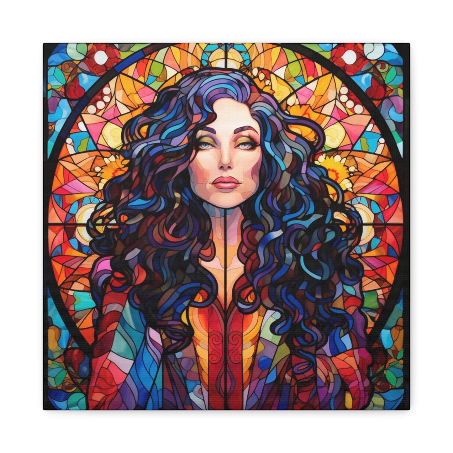Canvas Print -Cher Stained Glass Wall Art