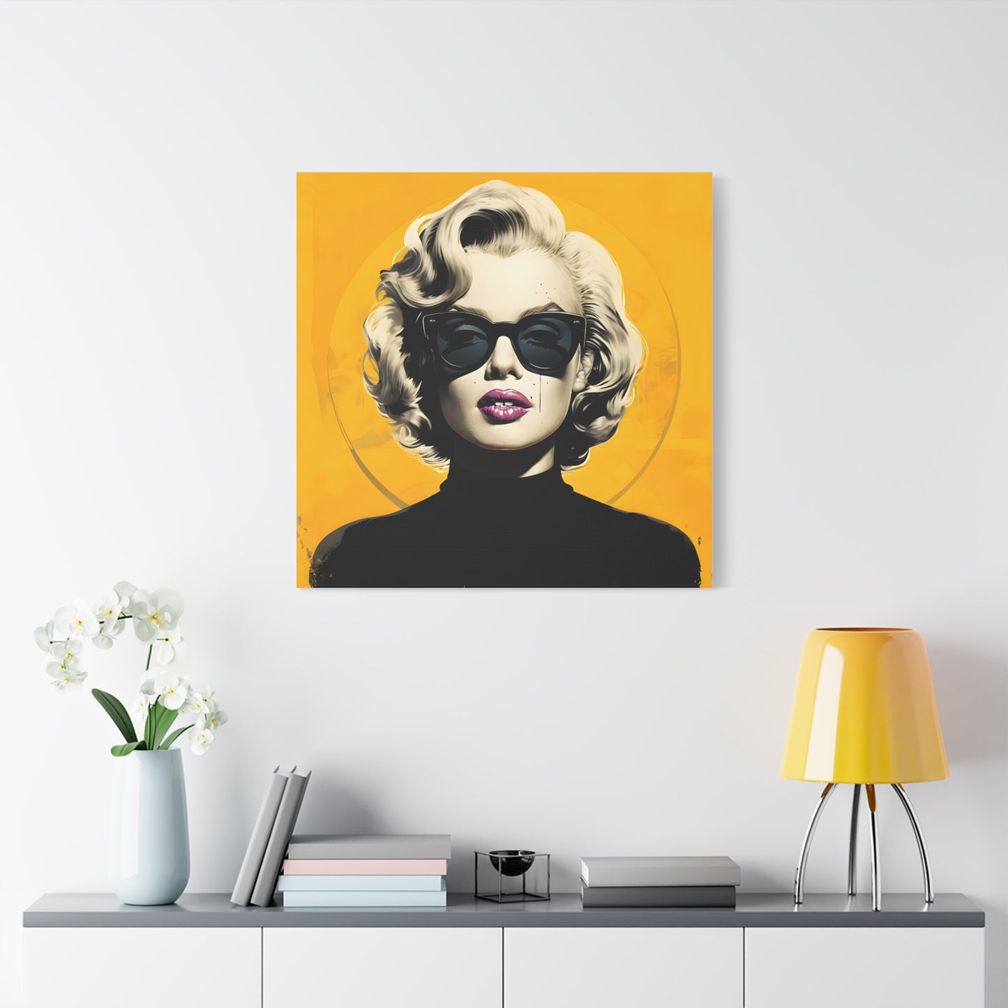 Canvas Print -Marilyn Monroe w Sunglasses Abstract Art