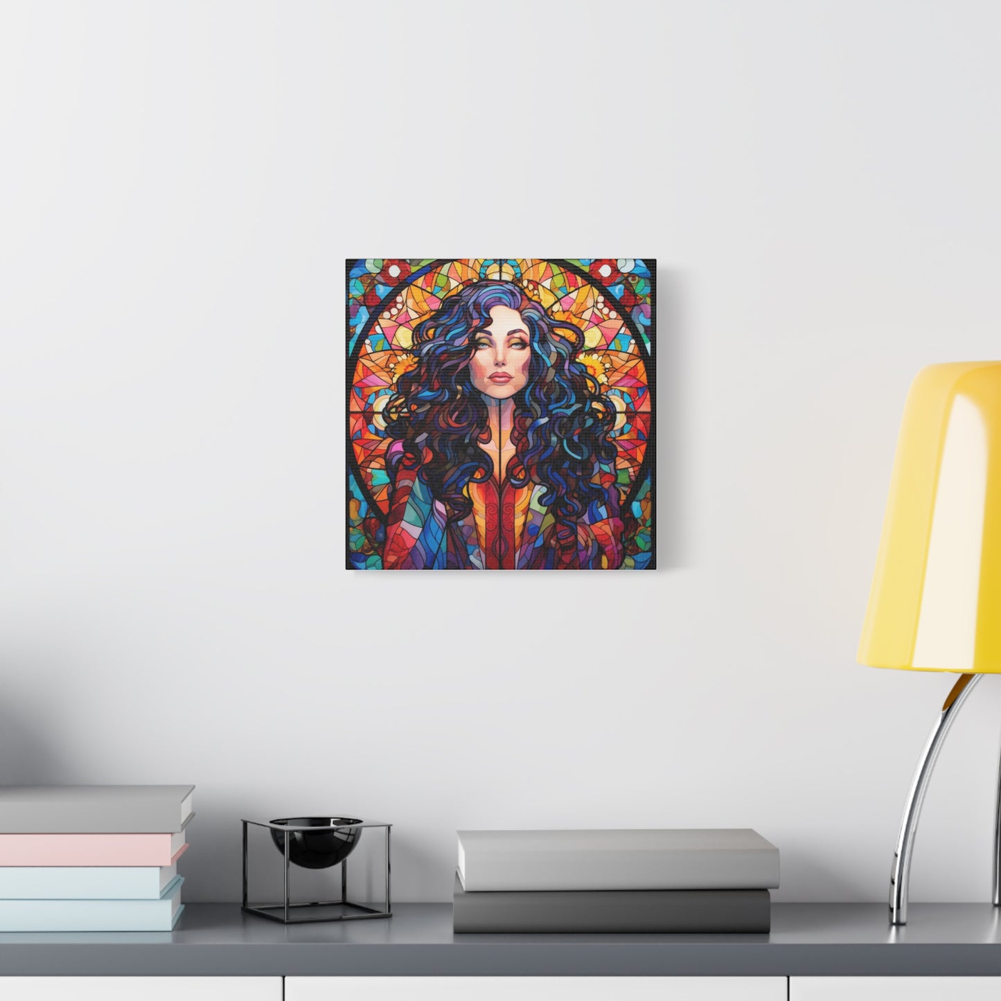 Canvas Print -Cher Stained Glass Wall Art