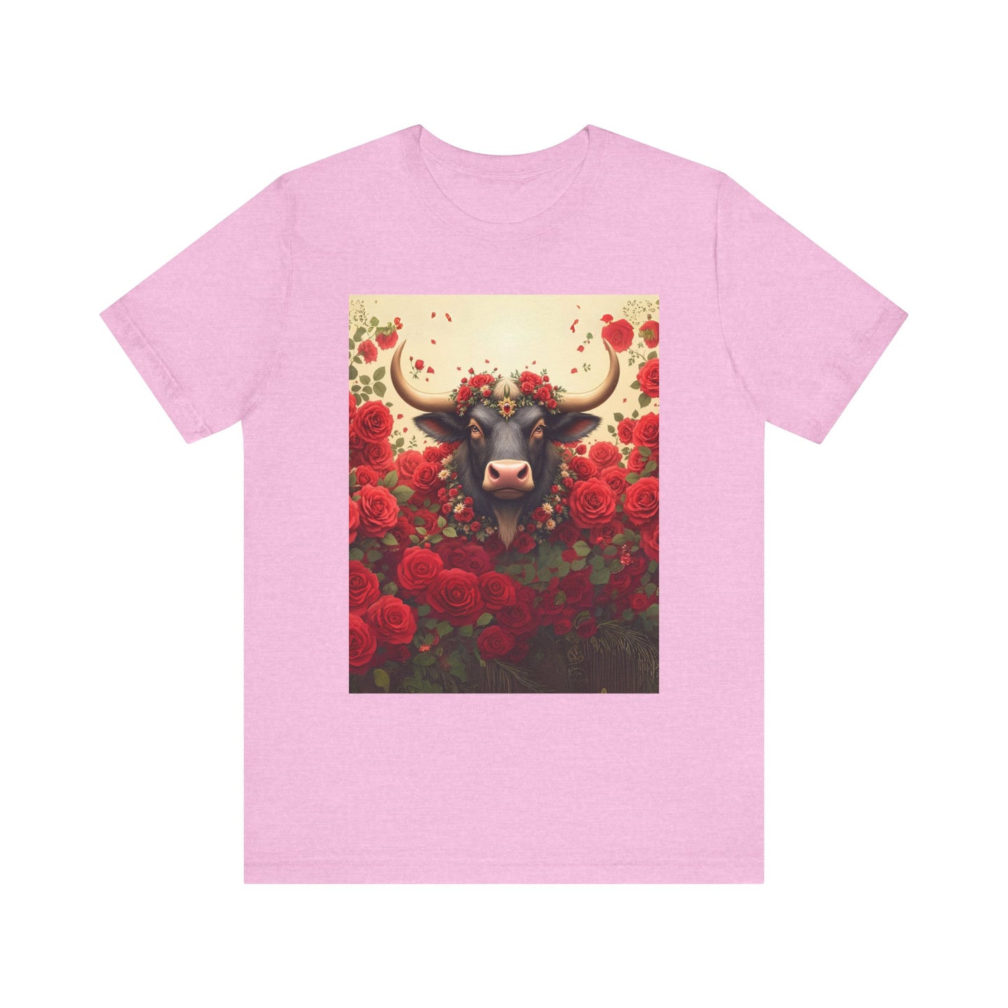 Red Rose Cow Tee