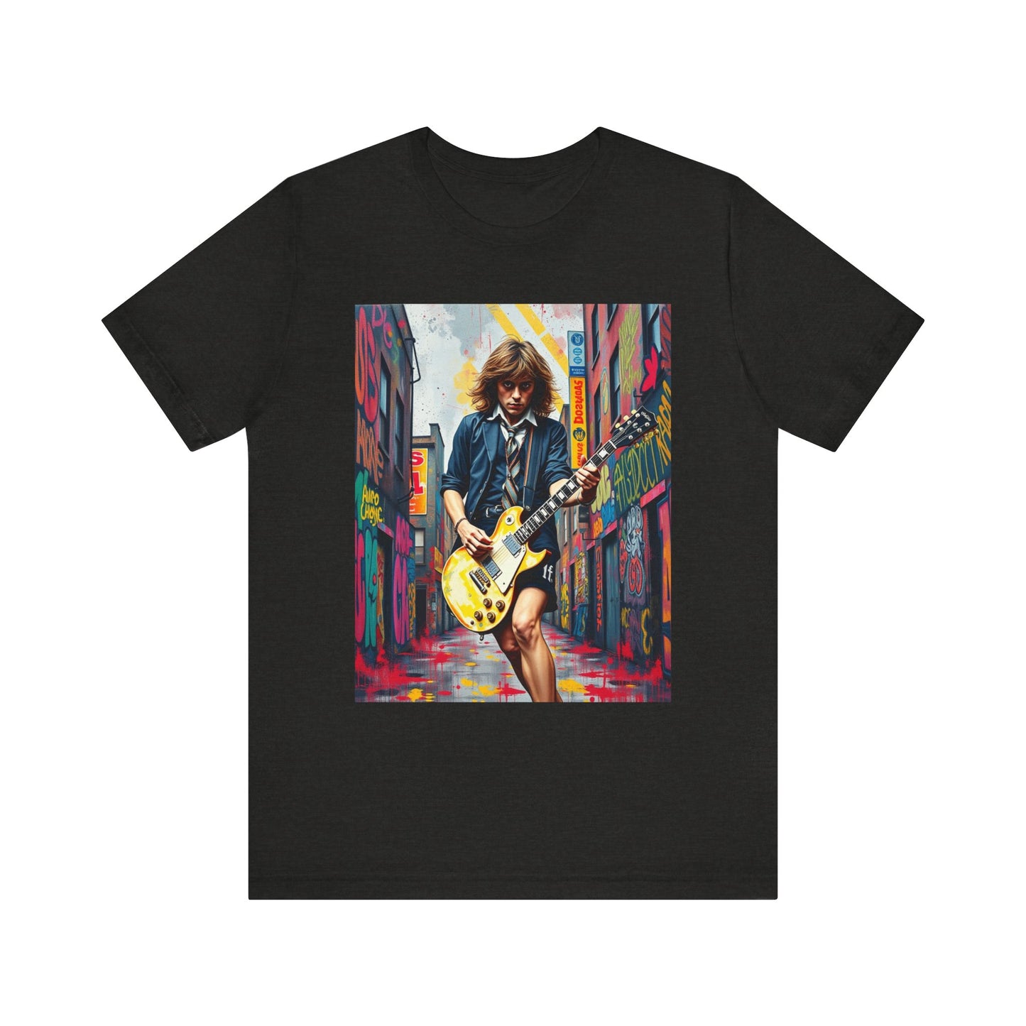 Angus Young AC/DC Abstract T-Shirt