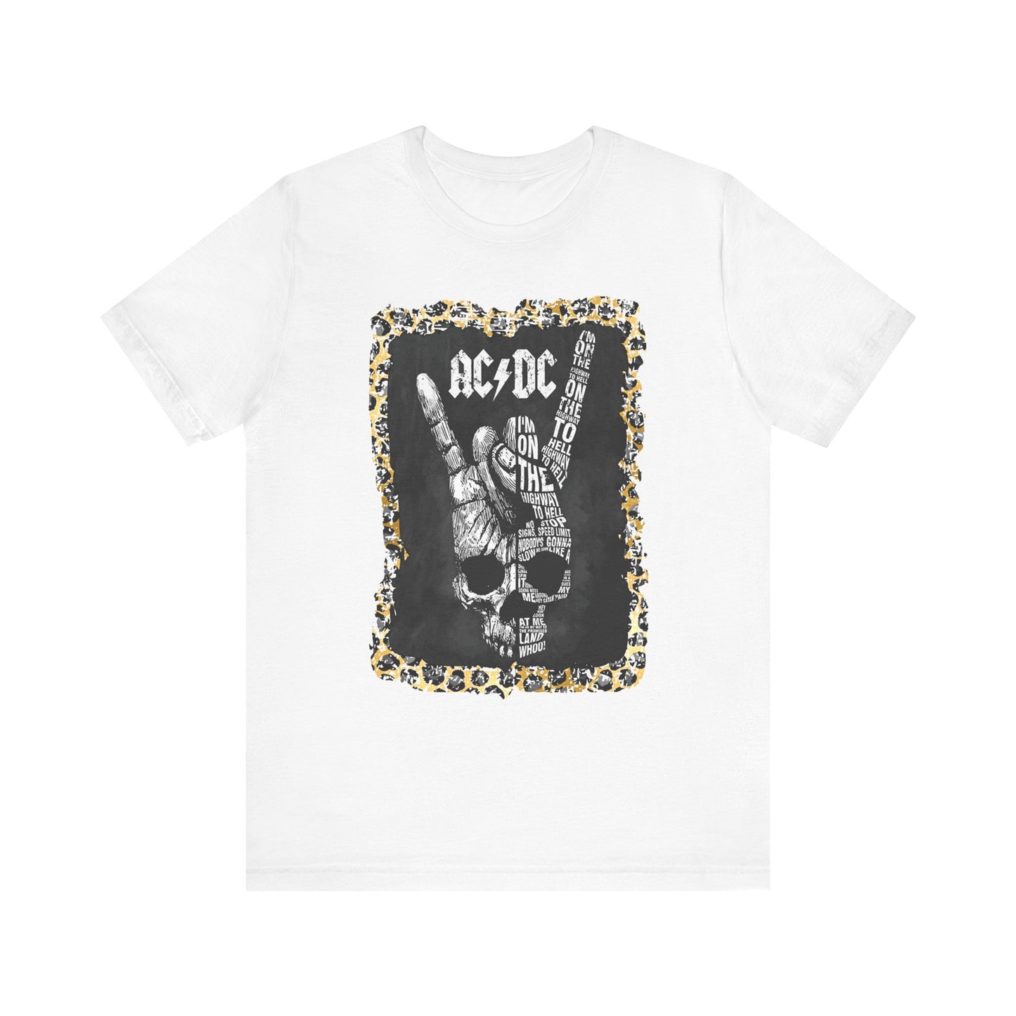 AC/DC Leopard Trim T-Shirt