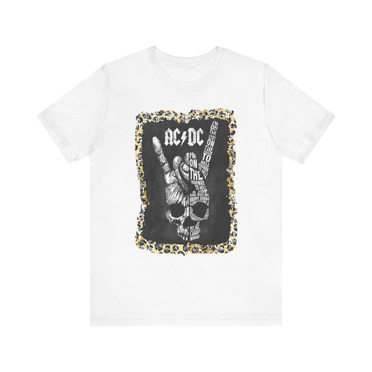 AC/DC Leopard Trim T-Shirt