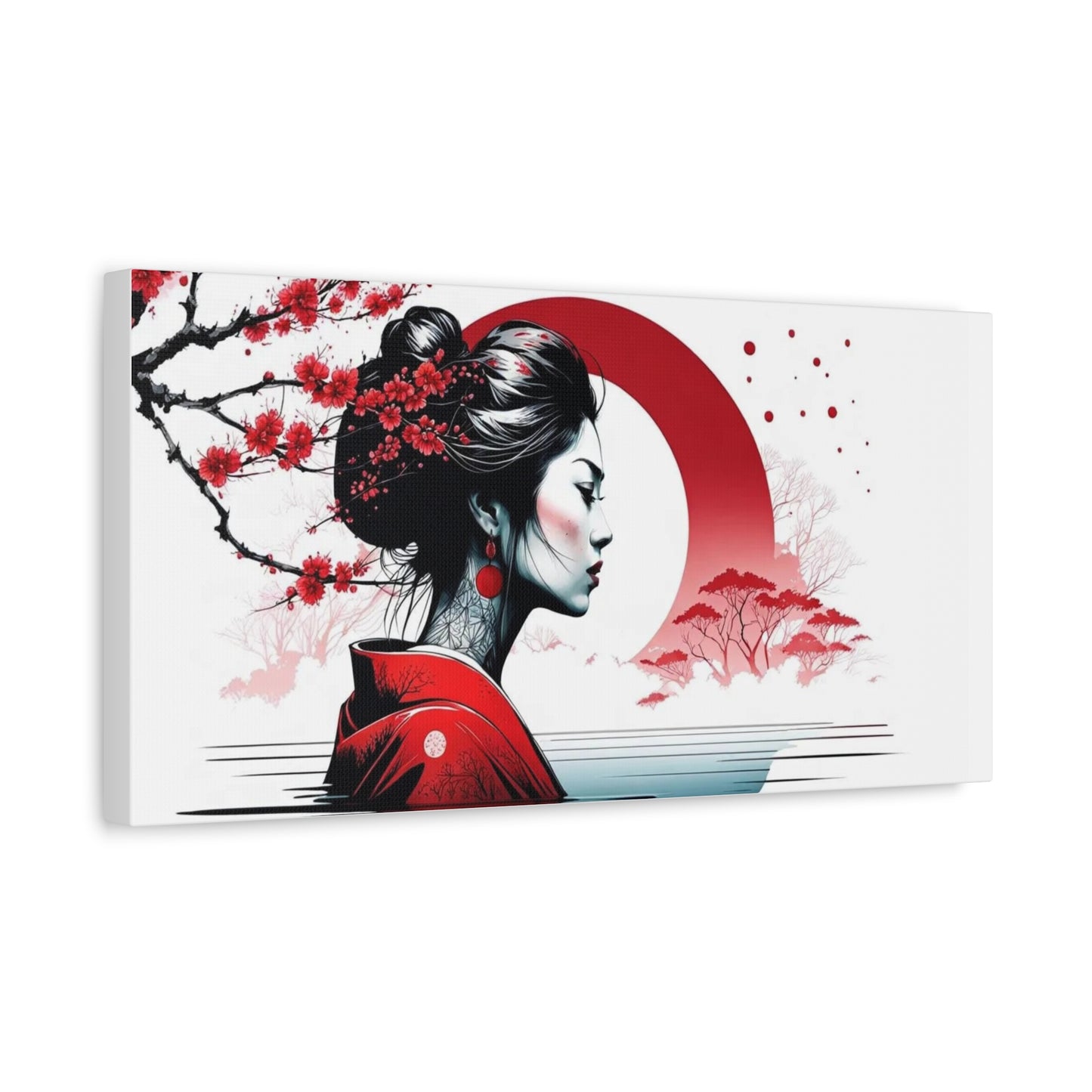 Lady in the Water Asian Abstract Art