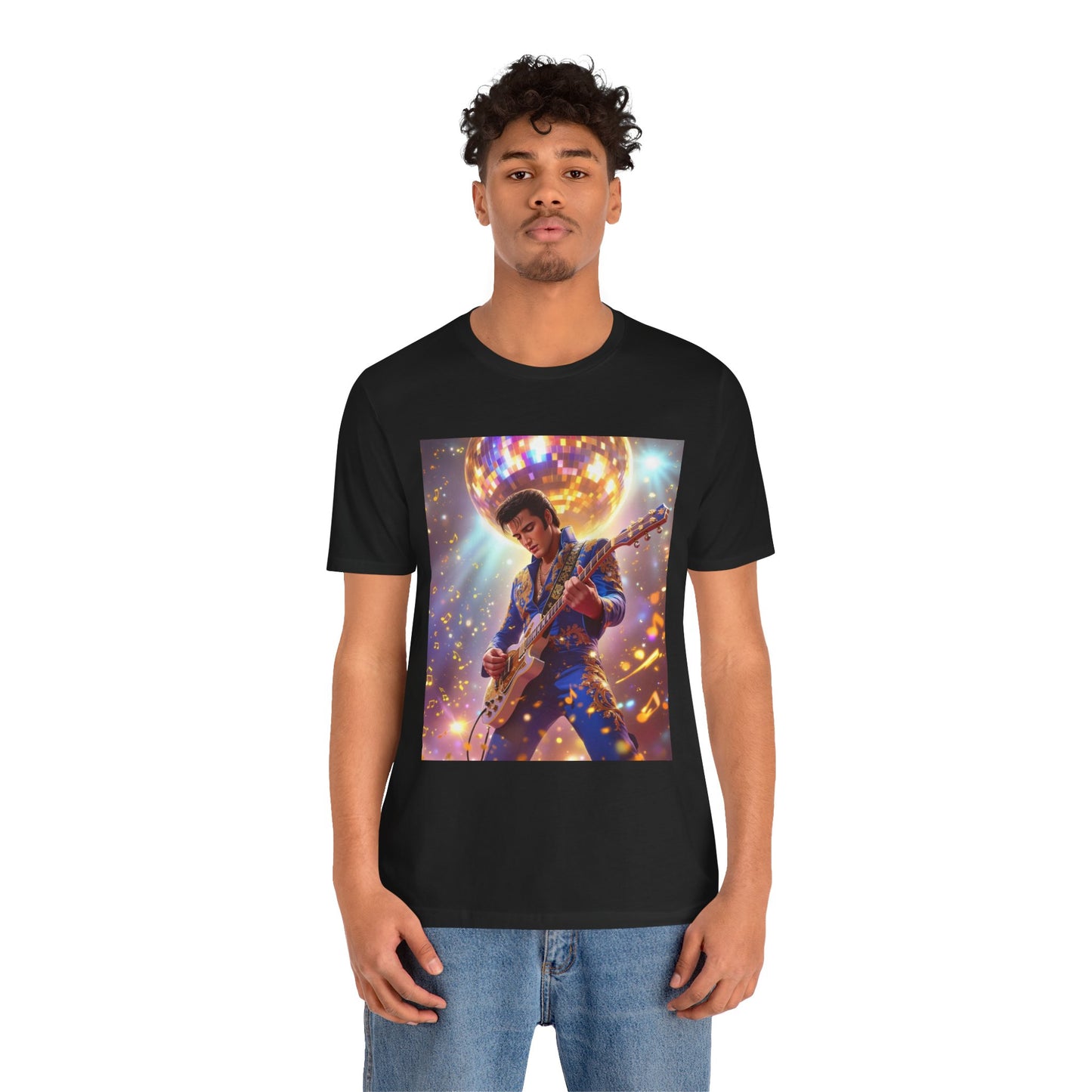 Elvis Blue Jumpsuit Abstract T-Shirt