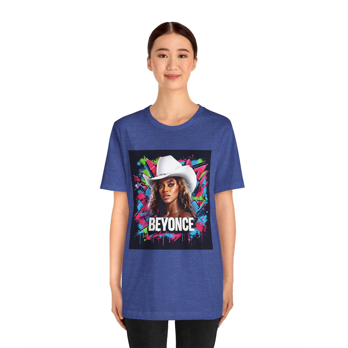 Beyonce W Cowboy Hat Graffiti Music Tee