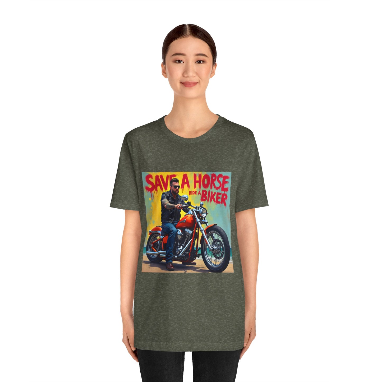 Save a Horse Ride a Biker Tee 2