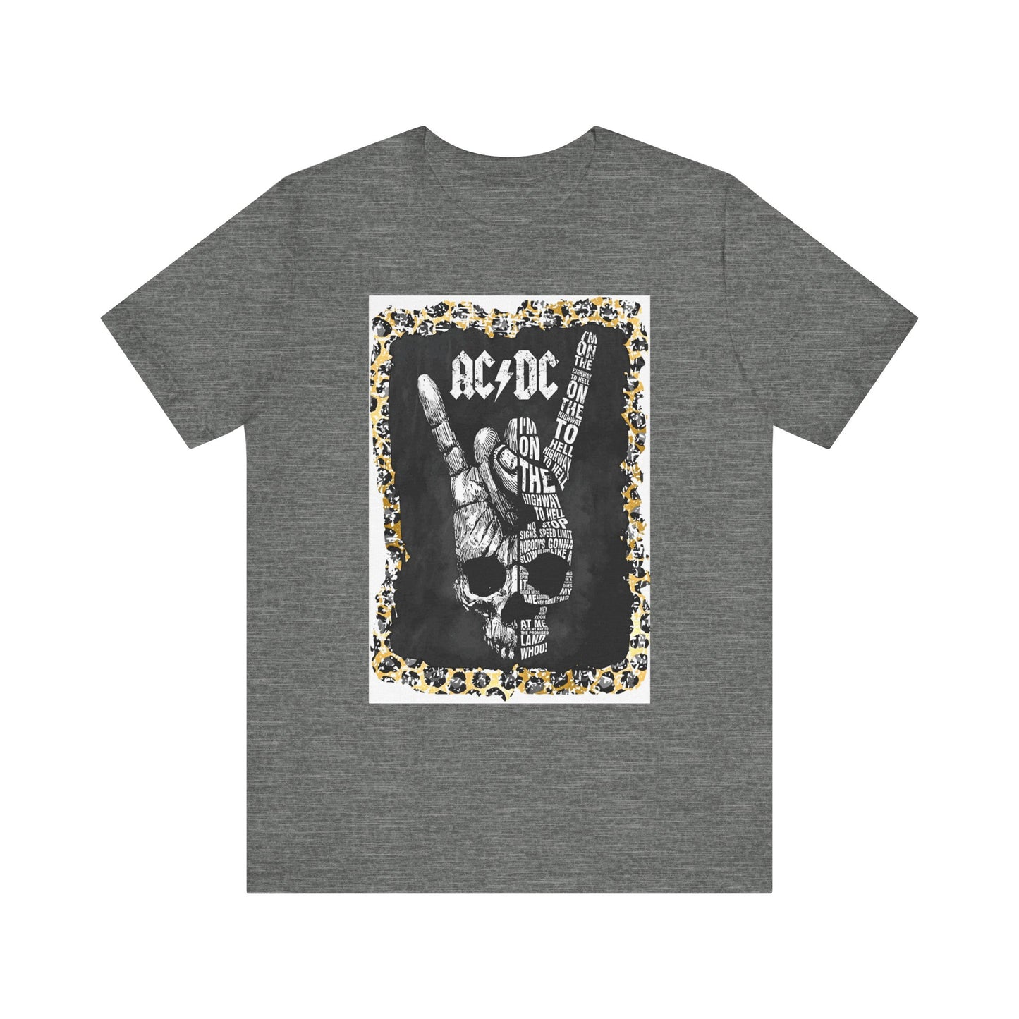 AC/DC Leopard Trim T-Shirt