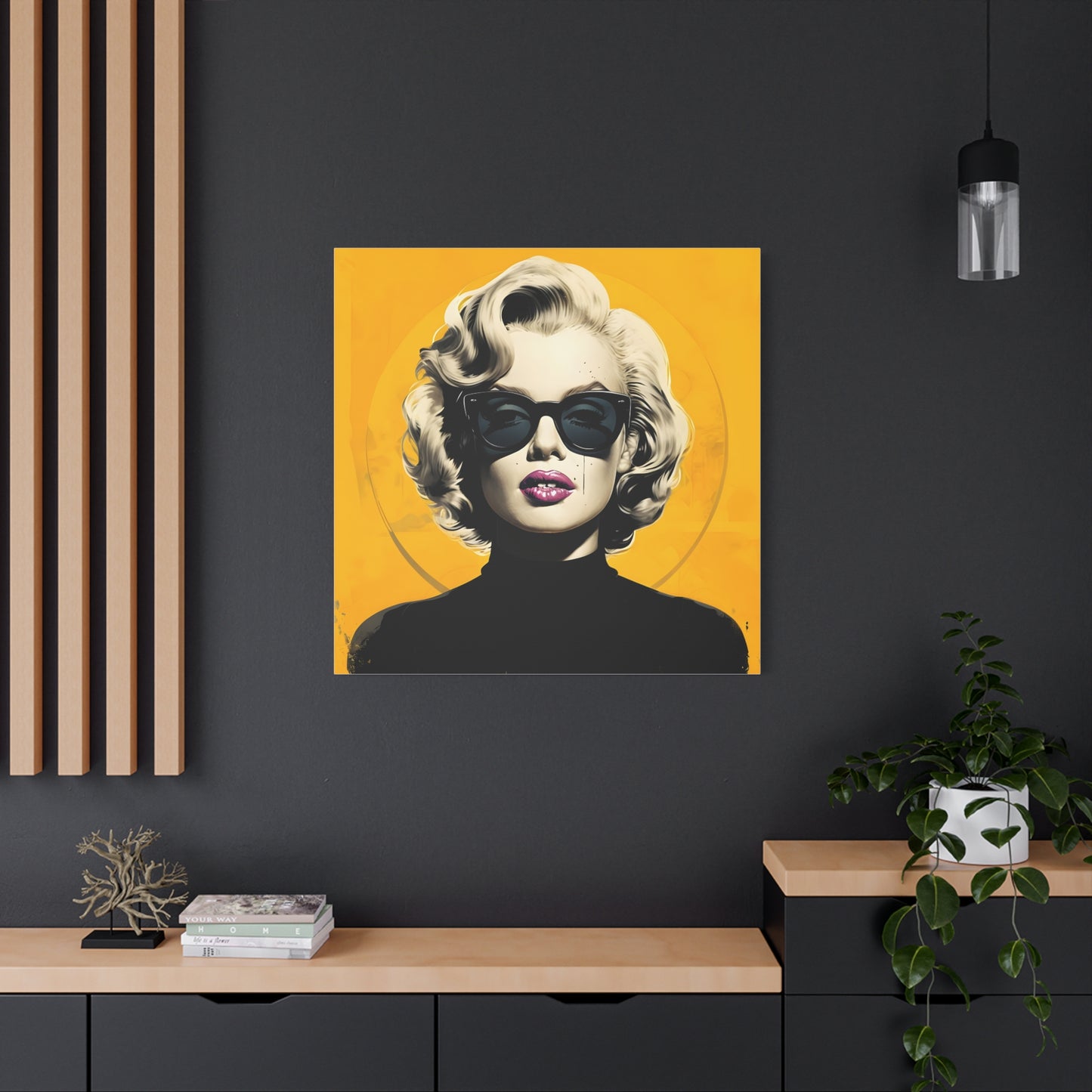 Canvas Print -Marilyn Monroe w Sunglasses Abstract Art