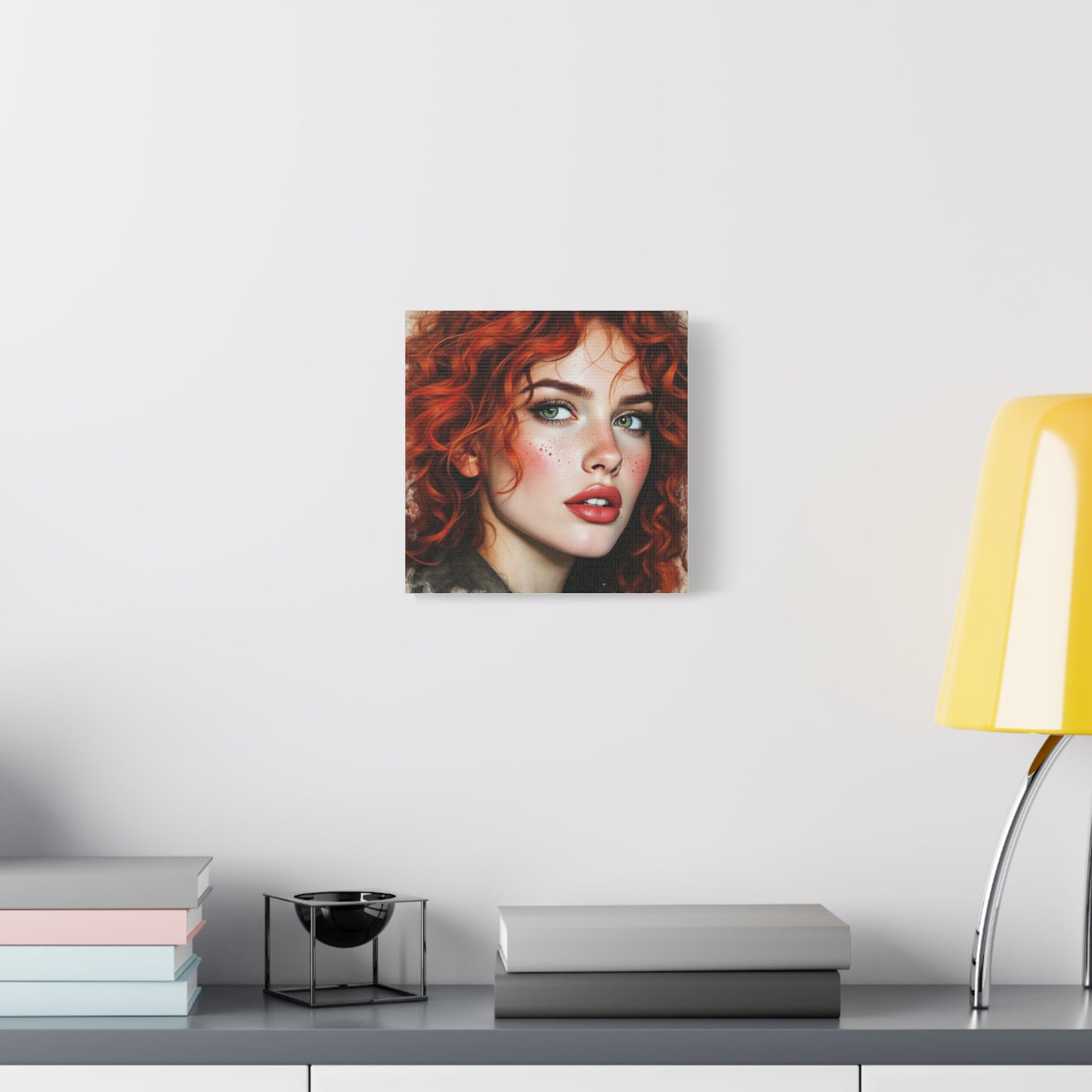 Beautiful Red Head Abstract Art