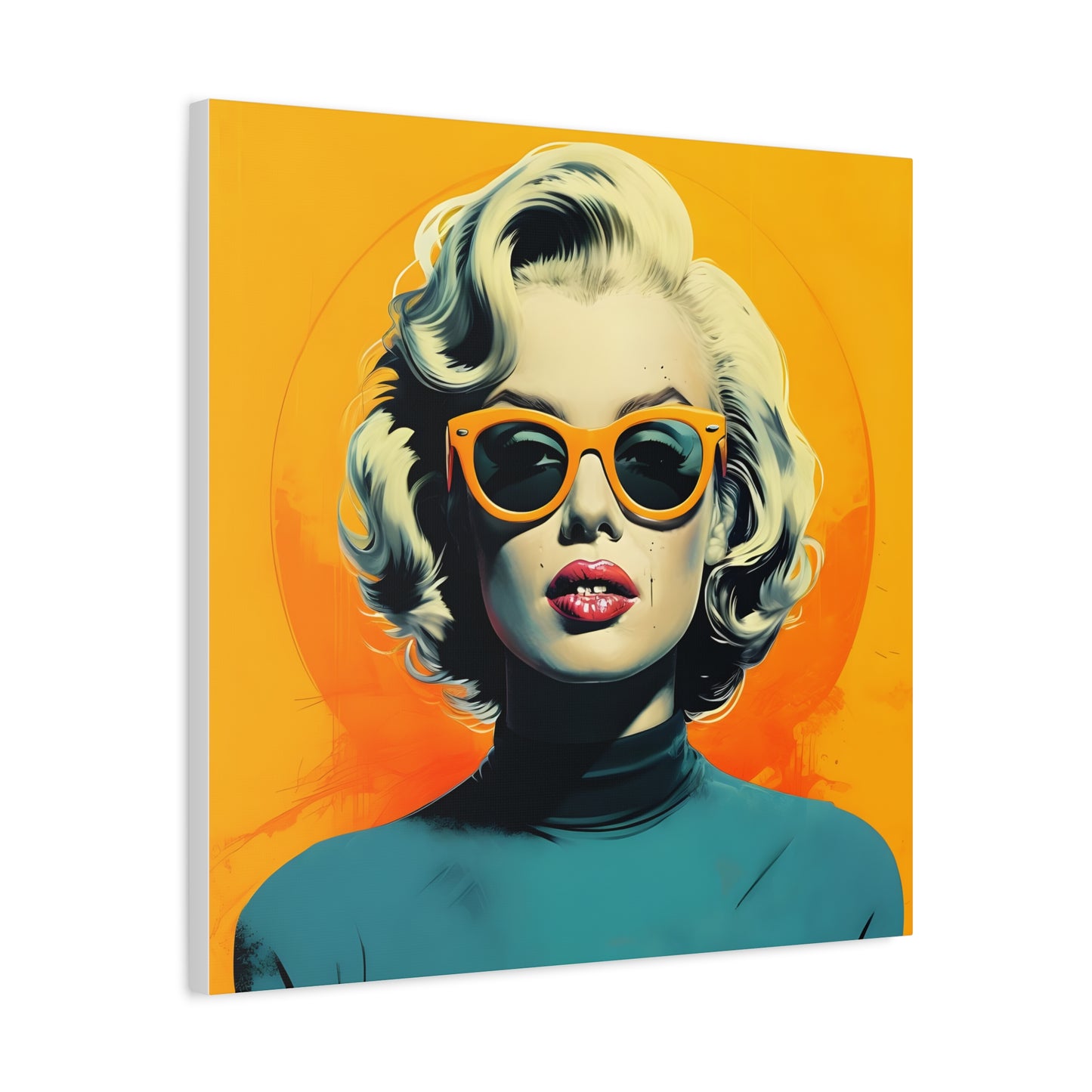 Canvas Print -Marilyn Monroe w Sunglasses Abstract Art 2