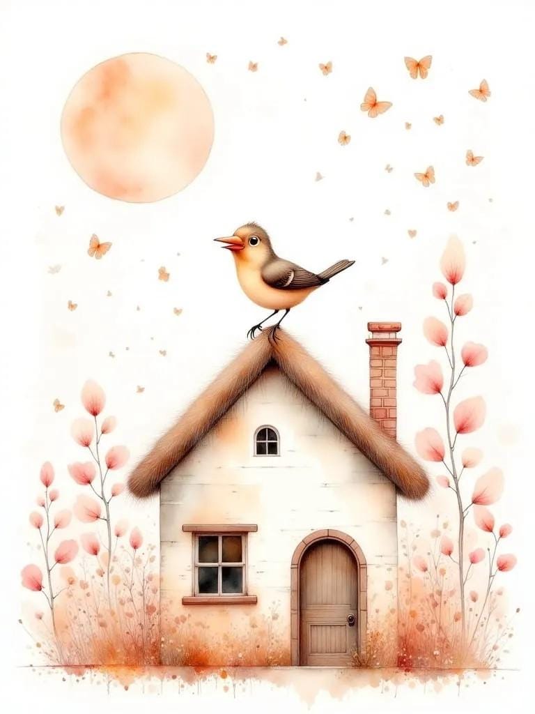 Bird House -PNG Download to make Pictures, posters, T-shirts, Tumblers, Mugs