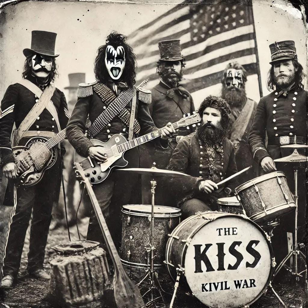 Kiss Band Vietnam War Musician Antique Art-PNG Download to make Pictures, posters, T-shirts, Tumblers, Mugs