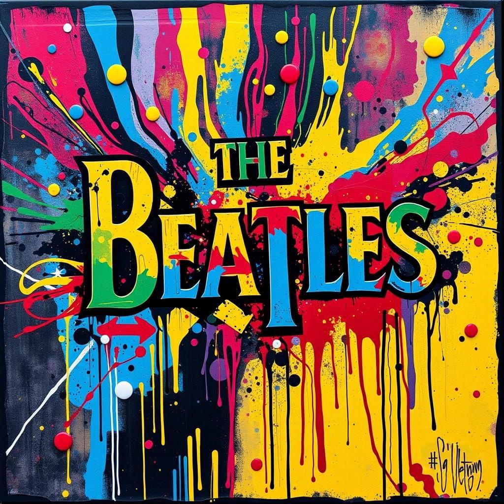 5 Beatles Logos Rock and Roll Abstract Musician Art-PNG Download to make Pictures, posters, T-shirts, Tumblers, Mugs