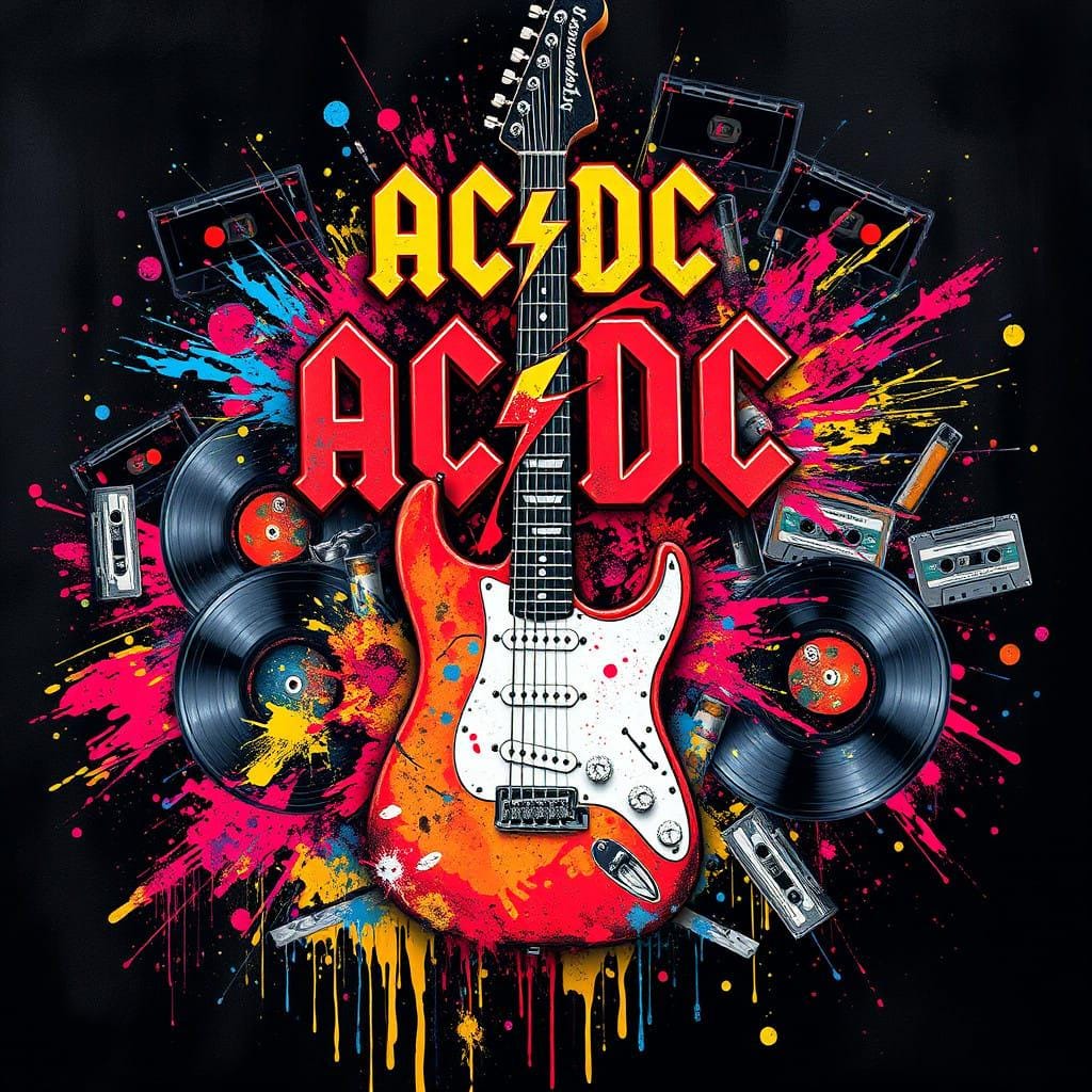 5 AC/DC Angus Young, Logo, Rock and Roll Abstract Musician Art-PNG Download to make Pictures, posters, T-shirts, Tumblers, Mugs