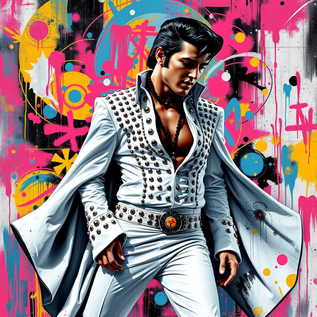 Elvis Presley King of Pop Star Abstract Musician Art-PNG Download to make Pictures, posters, T-shirts, Tumblers, Mugs