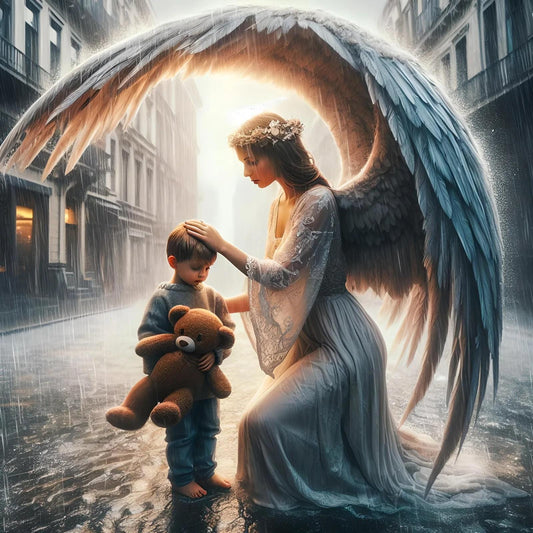 Guardian Angel Art -PNG Download to make Pictures, posters, T-shirts, Tumblers, Mugs