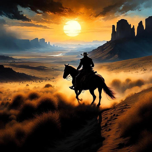 Western, Southwest Cowboy Art -PNG Download to make Pictures, posters, T-shirts, Tumblers, Mugs