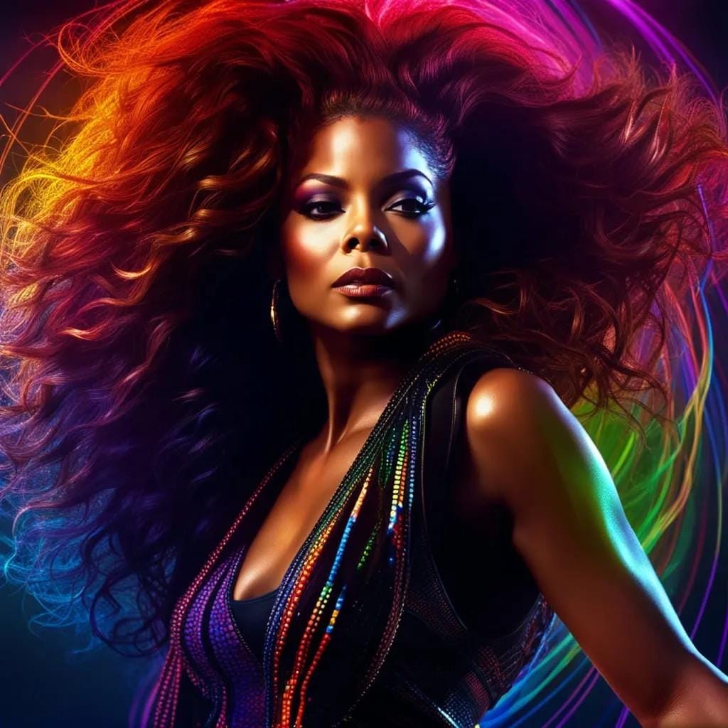 Janet Jackson-PNG Download to make Pictures, posters, T-shirts, Tumblers, Mugs