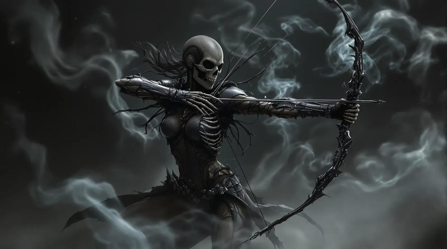 Skeleton Archer-PNG Download to make Pictures, posters, T-shirts, Tumblers, Mugs