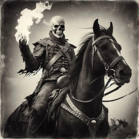 Old West Ghost Rider-PNG Download to make Pictures, posters, T-shirts, Tumblers, Mugs