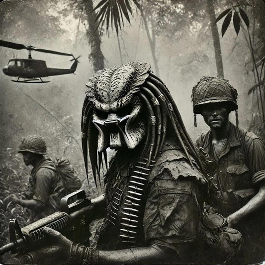 Vietnam Predator Anique Art-PNG Download to make Pictures, posters, T-shirts, Tumblers, Mugs