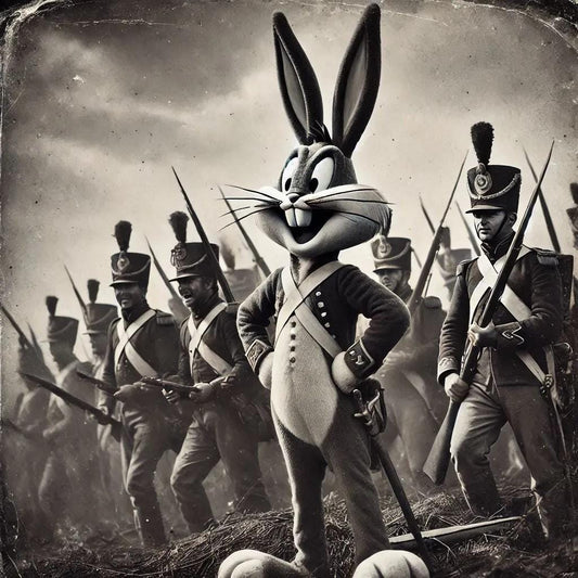 Civil War Bugs Bunny Antique Art-PNG Download to make Pictures, posters, T-shirts, Tumblers, Mugs