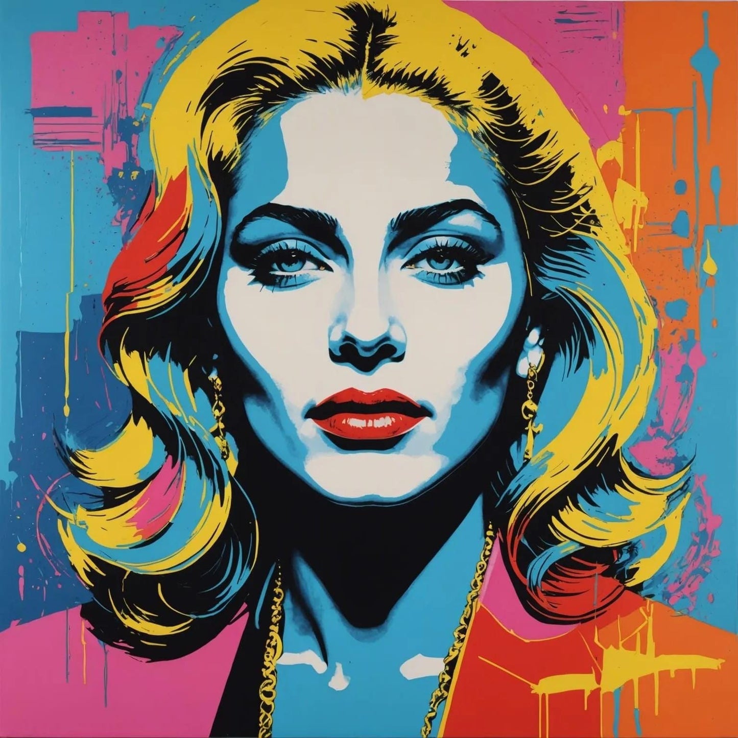 Madonna Abstract Musician Art-PNG Download to make Pictures, posters, T-shirts, Tumblers, Mugs