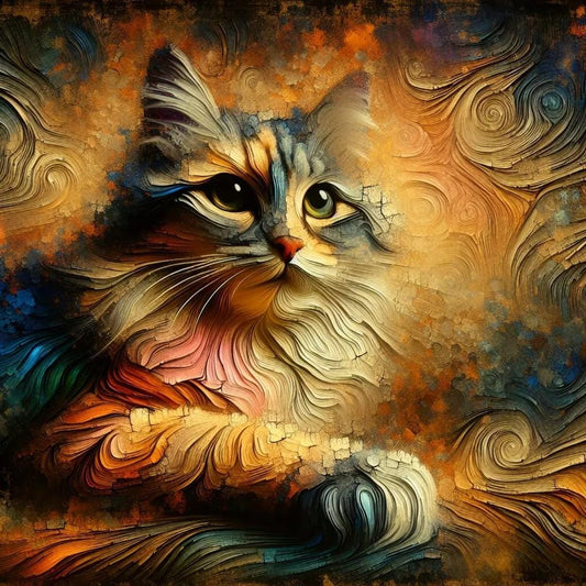 Cat Abstract, Animal Art -PNG Digital Download to make Pictures, posters, T-shirts, Tumblers, Mugs